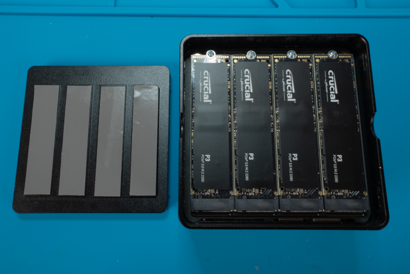 Thermal Pads Applied to NVMe Drives